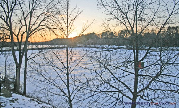 Winter Lake Views from Deck