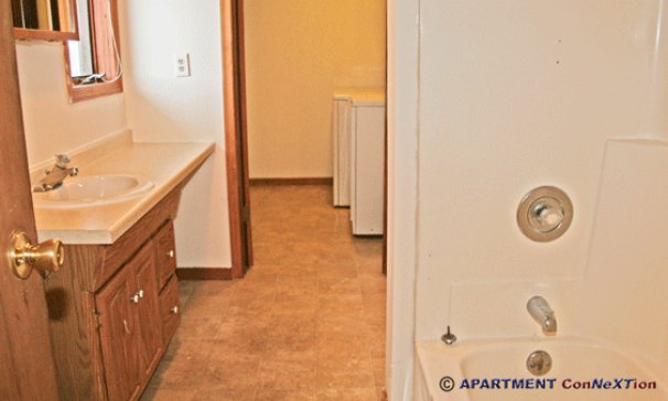 Laundry Room through Bathroom