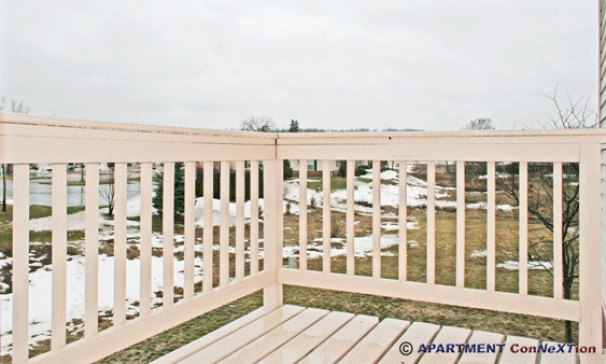 Deck (or Patio on Lower Units)