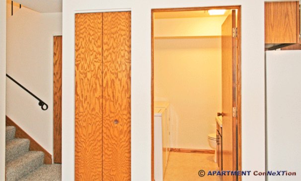 Half Bathroom / Laundry off Living Room