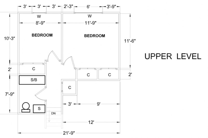 Upper Level Floor Plan