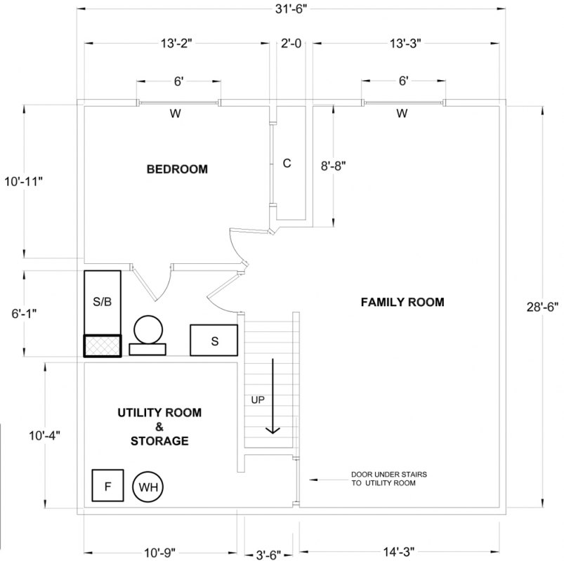 Lower Level Floor Plan
