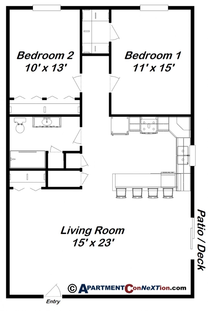 2-Bedroom Floor Plan 2-Bedroom Floor Plan