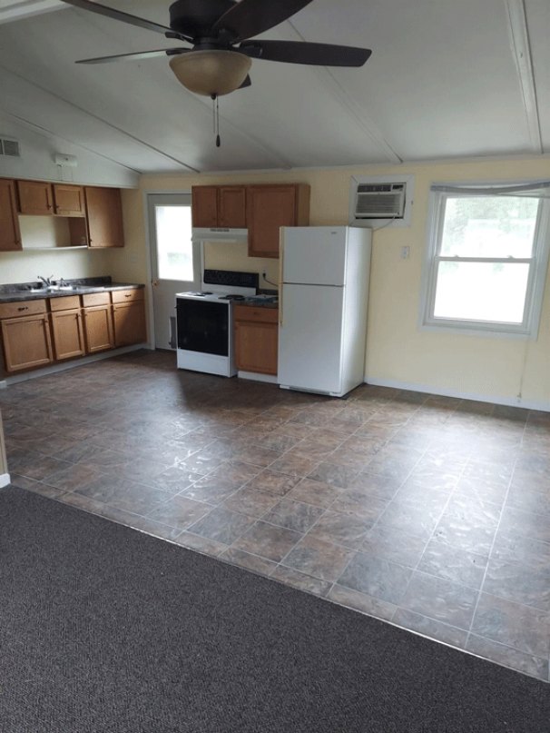 Kitchen & Dining from Living Room