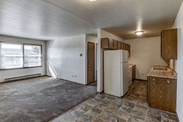 Kitchen, Dining, Living Room