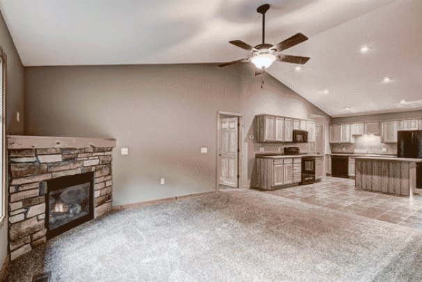 Living Room to Dining & Kitchen