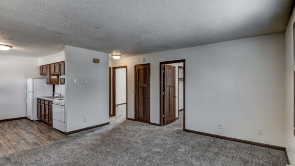 Living Room to Kitchen & Bedrooms