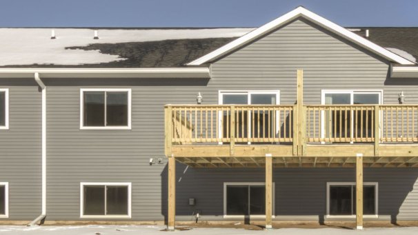 View of Deck from Back Yard