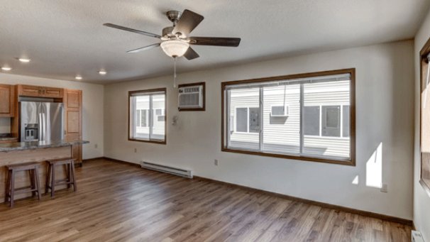 Kitchen and Dining Area from Living Room