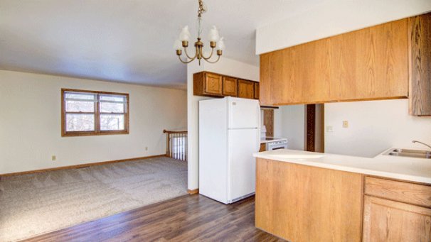 Living Room and Kitchen from Dining Room